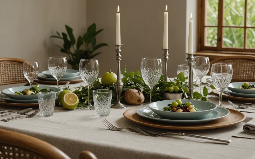 Vaisselle écolo : révolutionner les tables de fête avec style et éthique