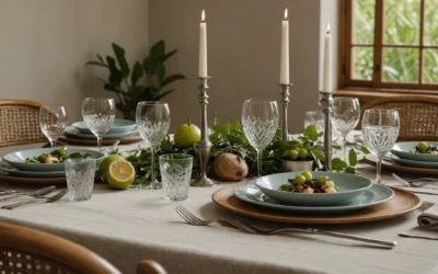Vaisselle écolo : révolutionner les tables de fête avec style et éthique