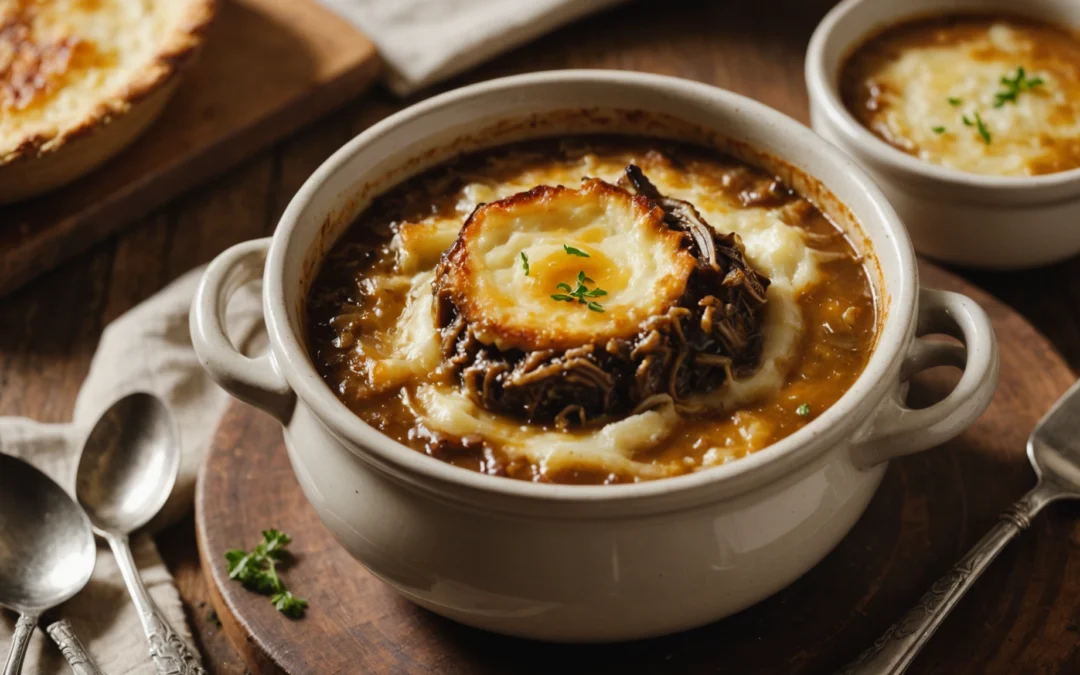 Bol pour soupe à l’oignon au four : astuce gourmande pour un régal unique